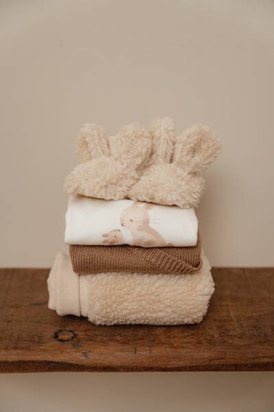 Little Dutch Czapka Z Uszami Teddy - Sand Rozmiar 2 Little Dutch Czapka Z Uszami Teddy - Sand Rozmiar 2