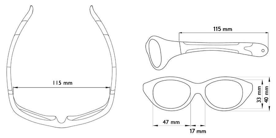 Okulary przeciwsłoneczne Explorer White 4-7 lat