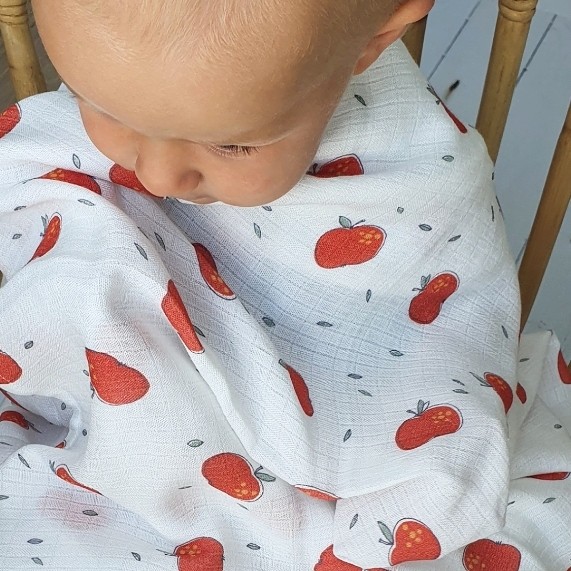 Pink No More, Otulacz muślinowy APPLES