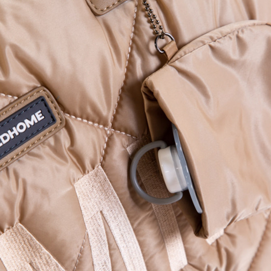 Childhome, Torba Mommy bag Pikowana Beżowa Childhome, Torba Mommy bag Pikowana Beżowa