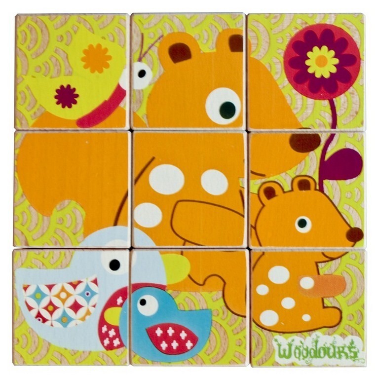 WOODOURS, Klocki wielofunkcyjne miś WOODOURS, Klocki wielofunkcyjne miś