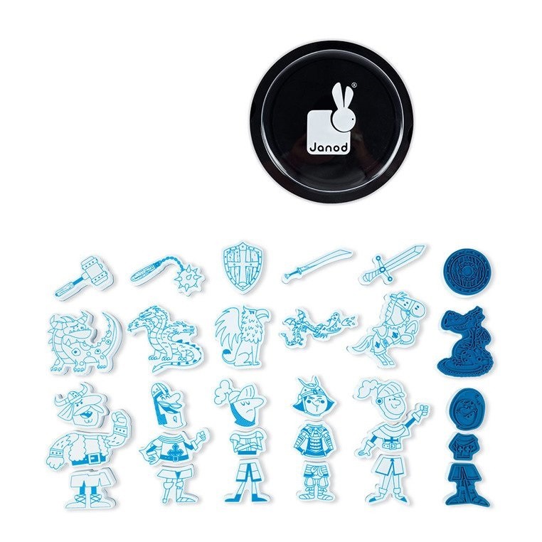 Janod, Zestaw kreatywny Stempelki Rycerze