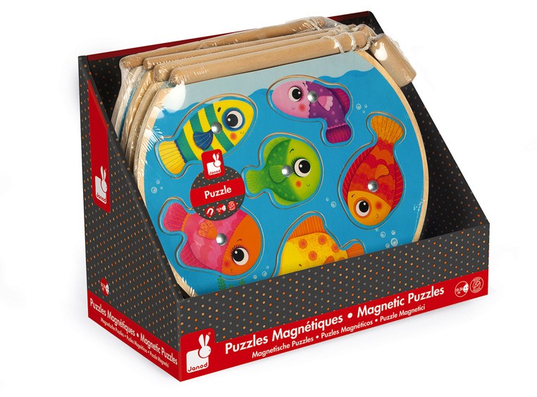 Janod, Puzzle z magnesami Szybkie rybki z wędką