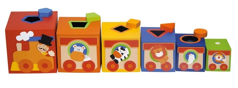 Sevi, Kolorowe pudełka Sorter dla dzieci Cyrk Sevi, Kolorowe pudełka Sorter dla dzieci Cyrk