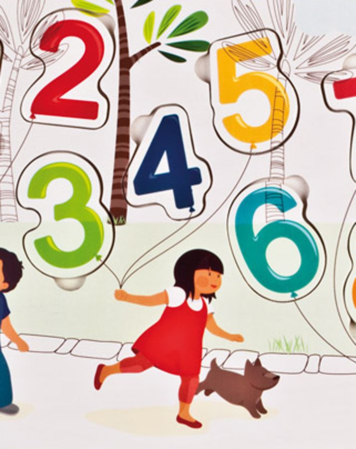 Janod, puzzle Cyferki