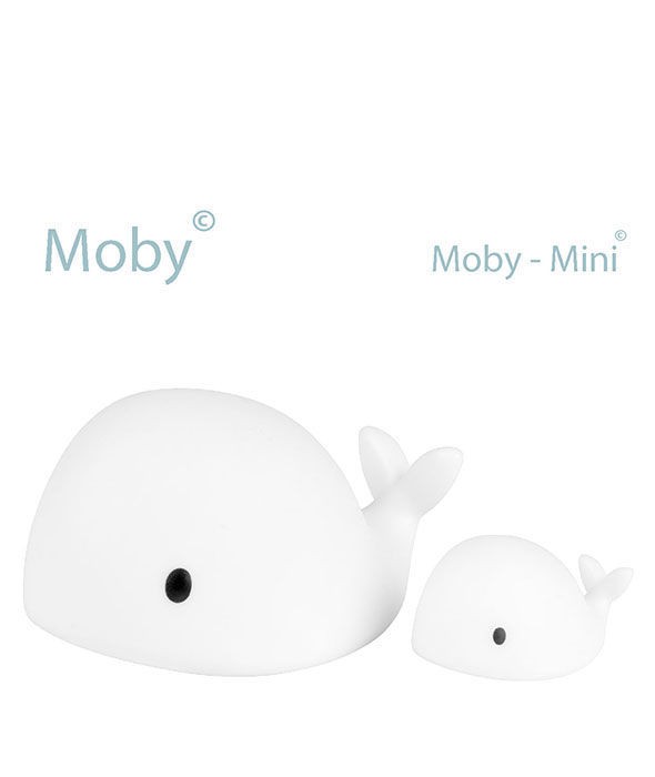 Flow, Lampka Nocna LED, Wieloryb Moby Mini, Biały Flow, Lampka Nocna LED, Wieloryb Moby Mini, Biały