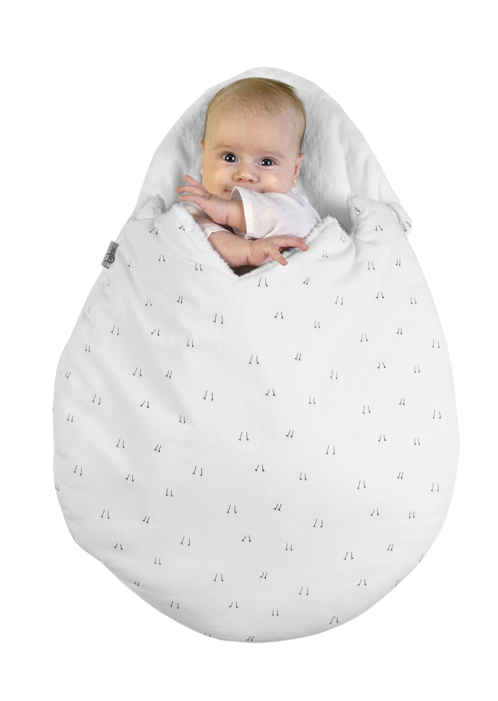 Baby Bites, Śpiworek letni Egg (0-3 miesięcy) White Baby Bites, Śpiworek letni Egg (0-3 miesięcy) White