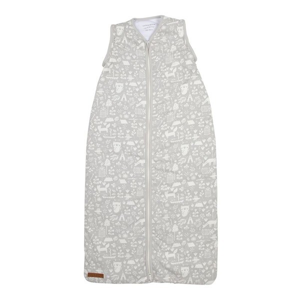 Little Dutch, Lekki śpiworek bawełniany Adventure Grey 70 cm