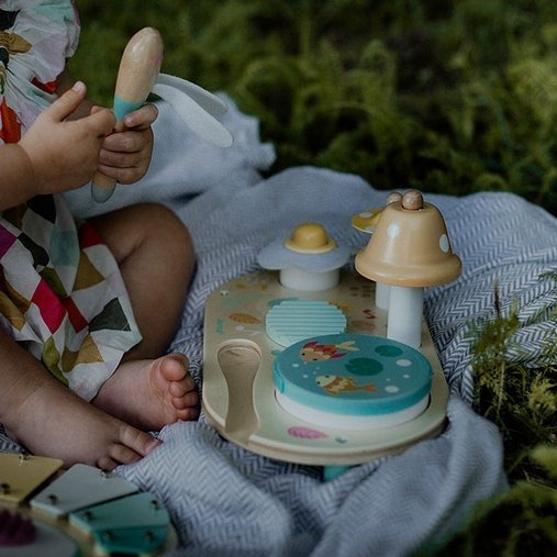 Janod, Drewniany muzyczny ministolik Pure Janod, Drewniany muzyczny ministolik Pure
