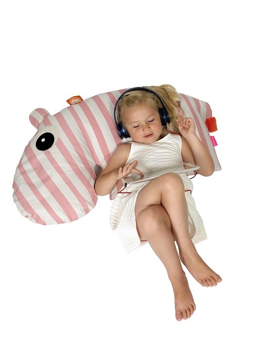 Poduszka do karmienia 3 w 1 Hipopotam Niebieska