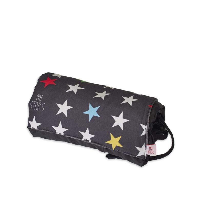 My Bag's, Wielofunkcyjna osłona przeciwdeszczowa My Star's black