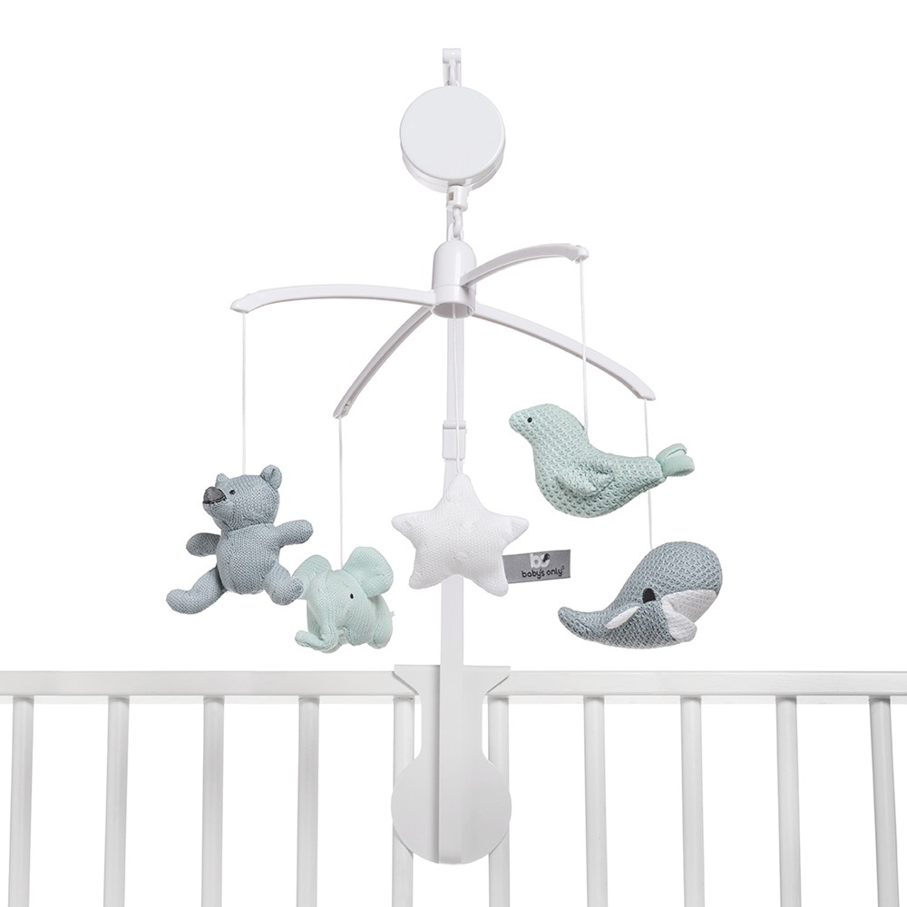 Baby's Only, Karuzela do łóżeczka grająca, kamienna zieleń Baby's Only, Karuzela do łóżeczka grająca, kamienna zieleń