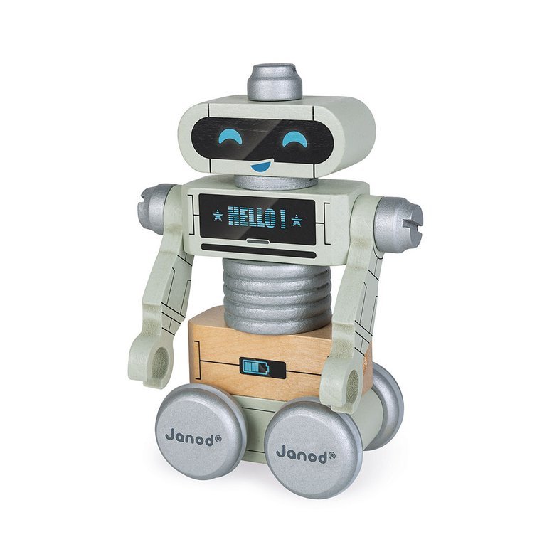 Janod, Drewniane roboty do składania ze śrubokrętem Brico'kids Janod, Drewniane roboty do składania ze śrubokrętem Brico'kids