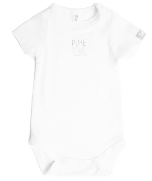 Bamboom, Body Niemowlęce z Krótkim Rękawem Bambus Organiczny Białe 18-24m Bamboom, Body Niemowlęce z Krótkim Rękawem Bambus Organiczny Białe 18-24m