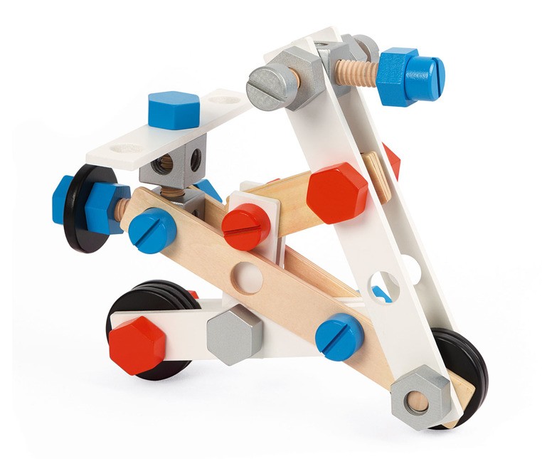 Janod, Zestaw konstruktora 100 elementów Brico ‘Kids kolekcja 2018