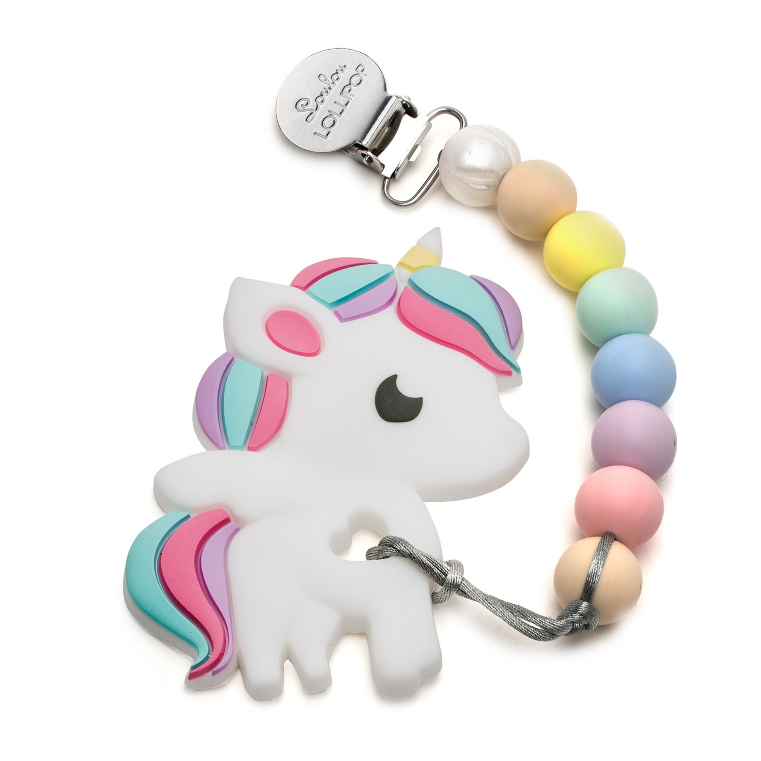 LouLou Lollipop, gryzak silikonowy Rainbow Unicorn LouLou Lollipop, gryzak silikonowy Rainbow Unicorn