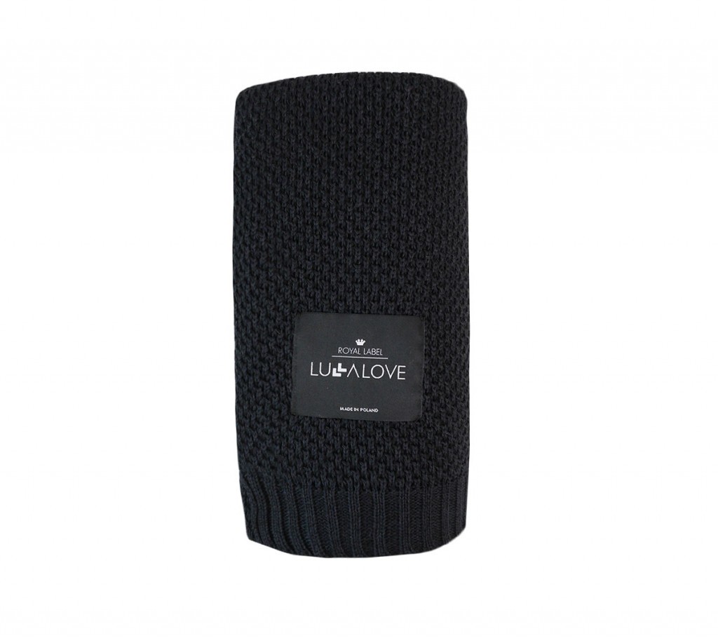 Lullalove, Bambusowy koc - czarny Lullalove, Bambusowy koc - czarny