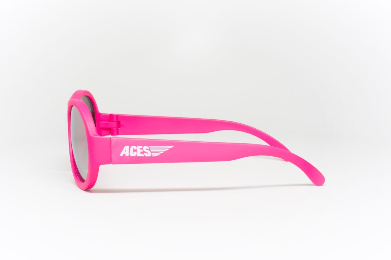 Babiators, Okulary przeciwsłoneczne Aces 7-14 Popstar Pink / Mirror Lens Babiators, Okulary przeciwsłoneczne Aces 7-14 Popstar Pink / Mirror Lens
