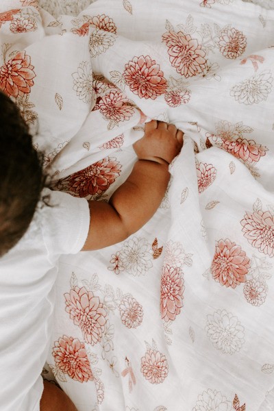 Aden & Anais, Pieluszka muślinowa musy dahlias 3 szt