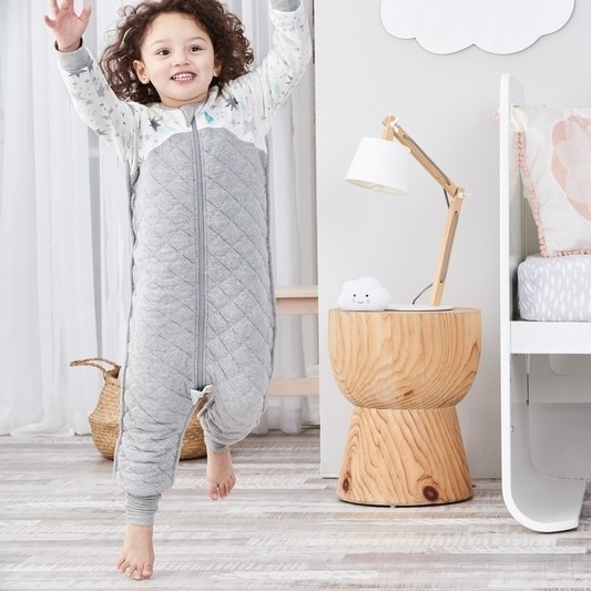 Love To Dream, Śpiworek do spania z nogawkami - 24-36 miesięcy - biała - ETAP 3 - 2.5 TOG Warm