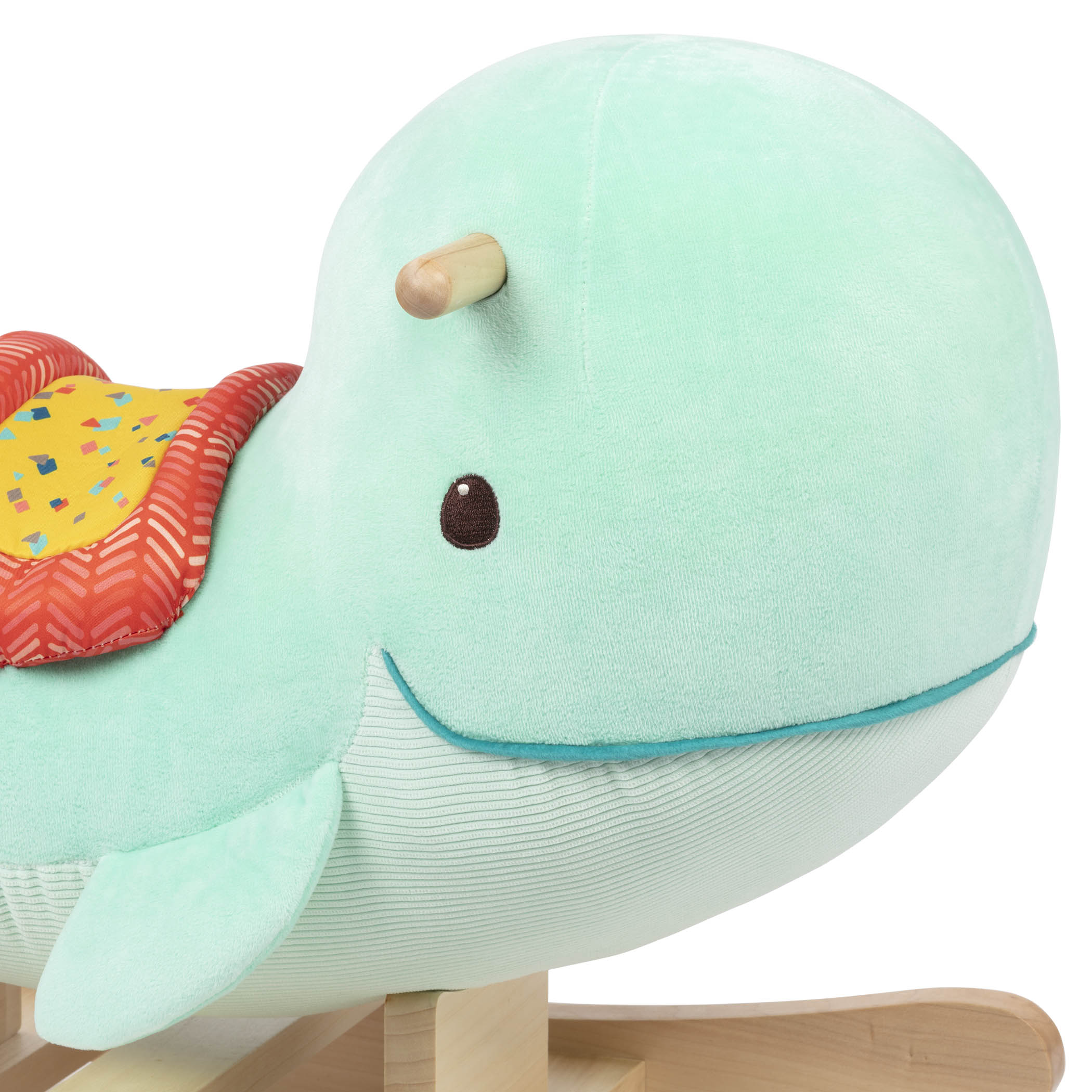 B.toys, B. Whale Rocker – Echo – pluszowy wieloryb na biegunach