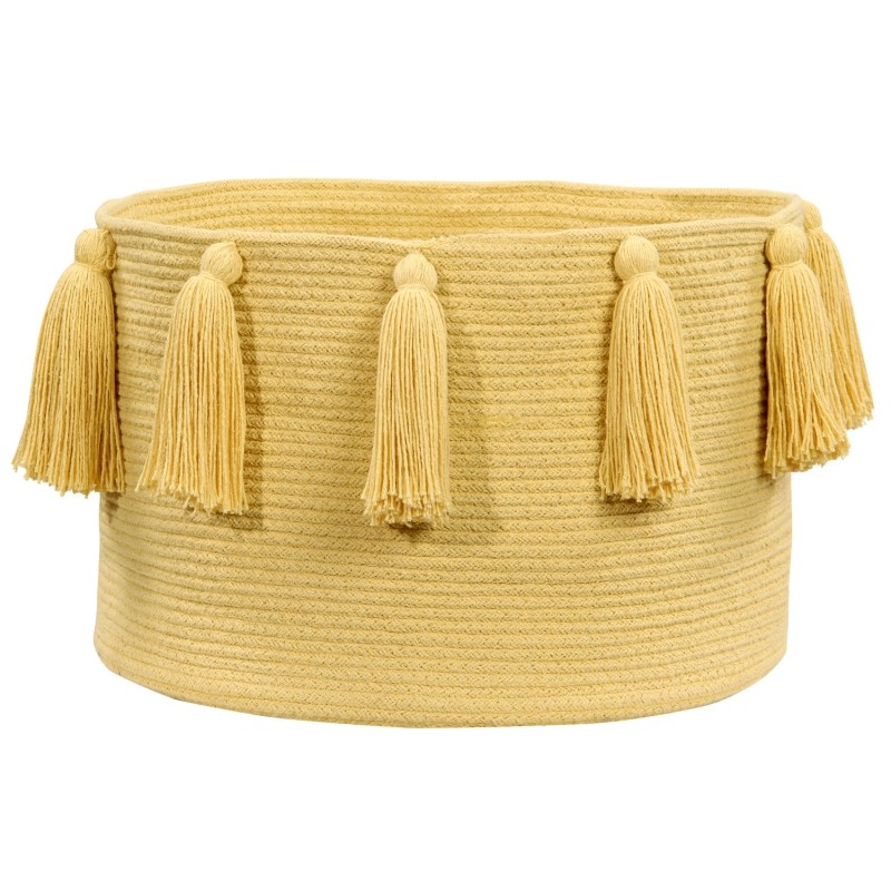 Lorena Canals, Basket Tassels Yellow Lorena Canals, Basket Tassels Yellow