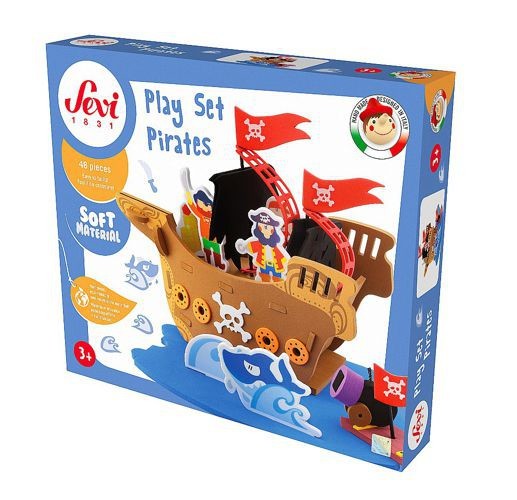 Sevi, Zestaw piraci, Soft, 48 el. Sevi, Zestaw piraci, Soft, 48 el.