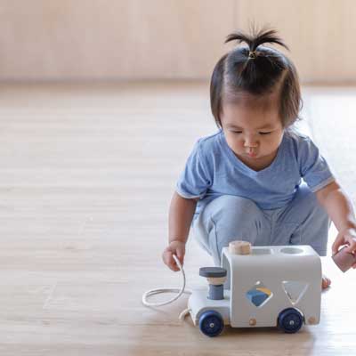 Plan Toys, Autobus - sorter - barwy sadu Plan Toys, Autobus - sorter - barwy sadu