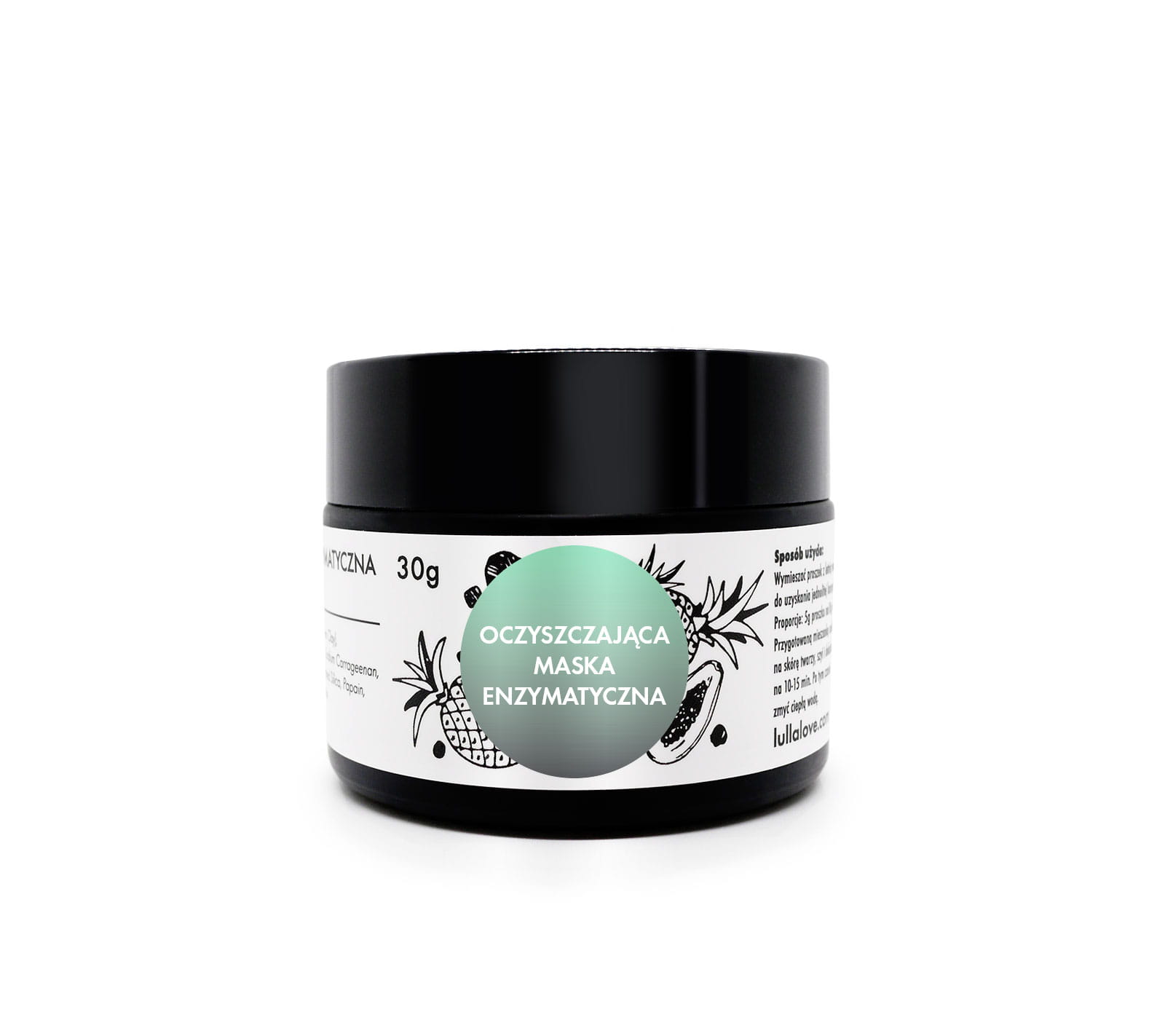 Lullalove, Oczyszczająca maska enzymatyczna z węglem