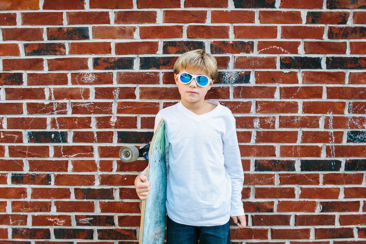 Babiators, Okulary przeciwsłoneczne Aces 7-14 Wicked White / Blue Lens Babiators, Okulary przeciwsłoneczne Aces 7-14 Wicked White / Blue Lens