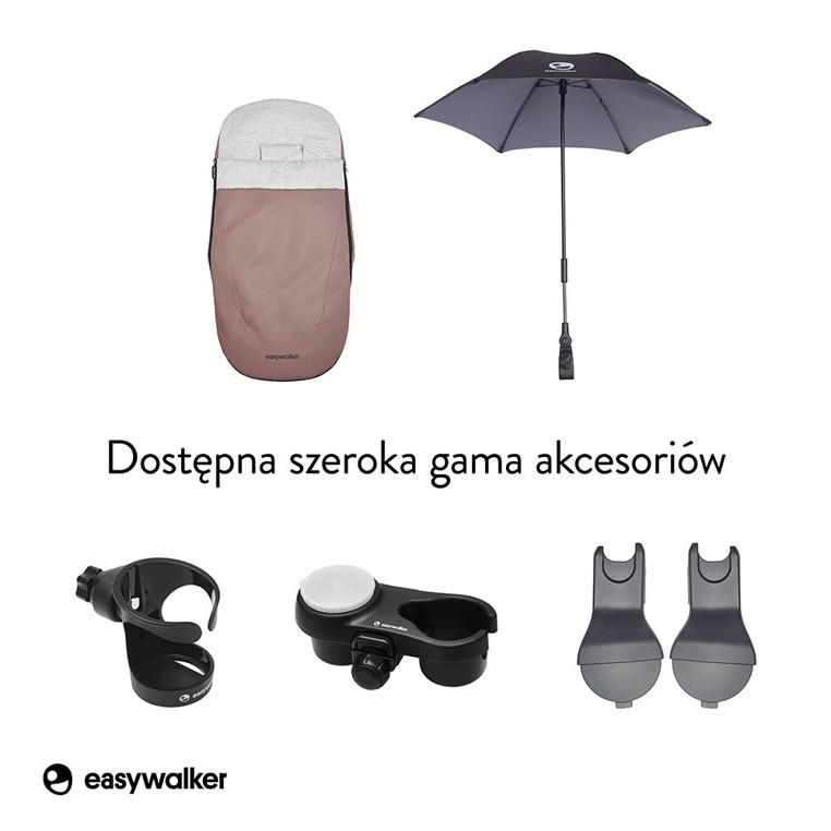 Easywalker, Harvey² Wózek głęboko-spacerowy Desert Pink (zawiera stelaż, siedzisko z budką i pałąkiem) Easywalker, Harvey² Wózek głęboko-spacerowy Desert Pink (zawiera stelaż, siedzisko z budką i pałąkiem)