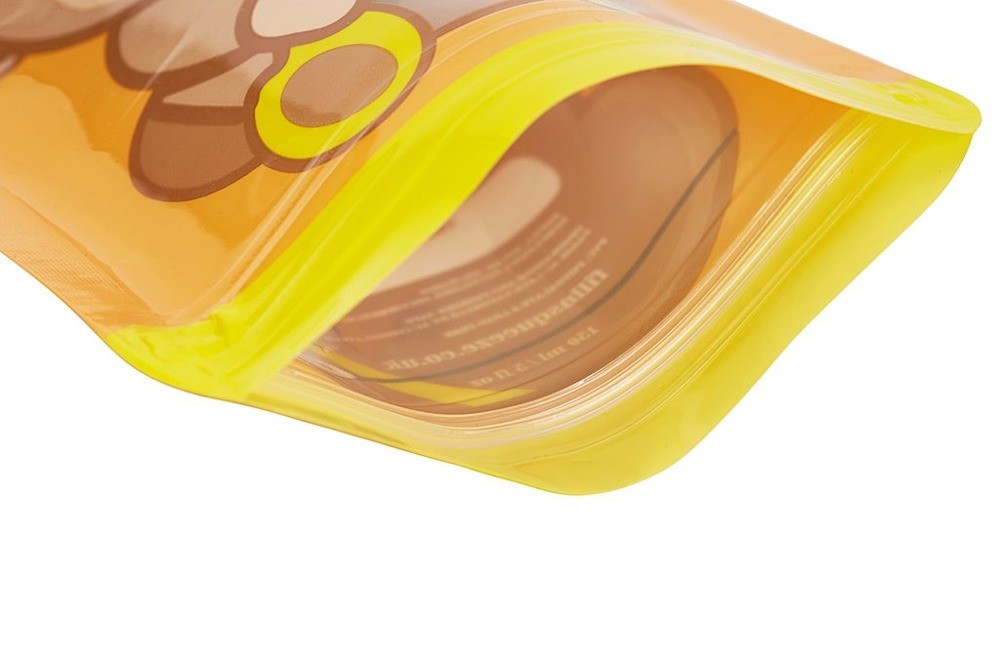 Fill'n Squeeze, Wielorazowe saszetki z podwójnym zipem 6 szt., wzór Wesoła Małpka