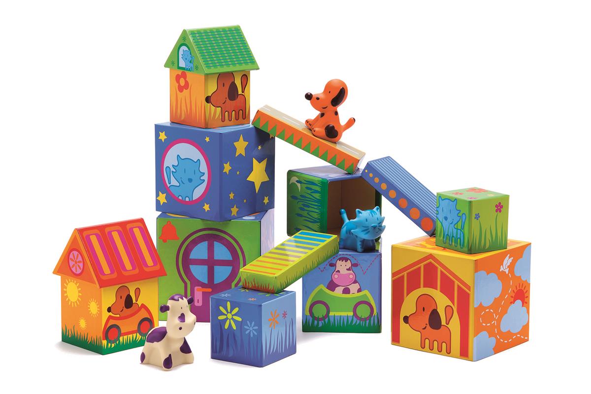 Djeco, Klocki - domki. Caubanimo
