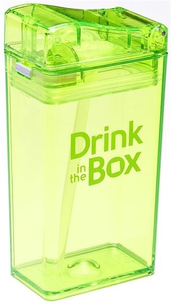 Drink In The Box, Bidon ze słomką green 240ml