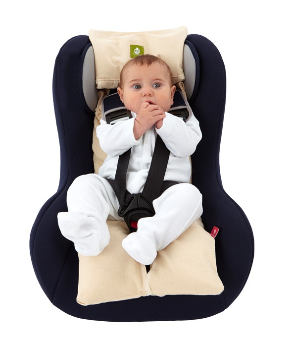 Eko materacyk do fotelika samochodowego -  NATI NATURALI beż Eko materacyk do fotelika samochodowego -  NATI NATURALI beż