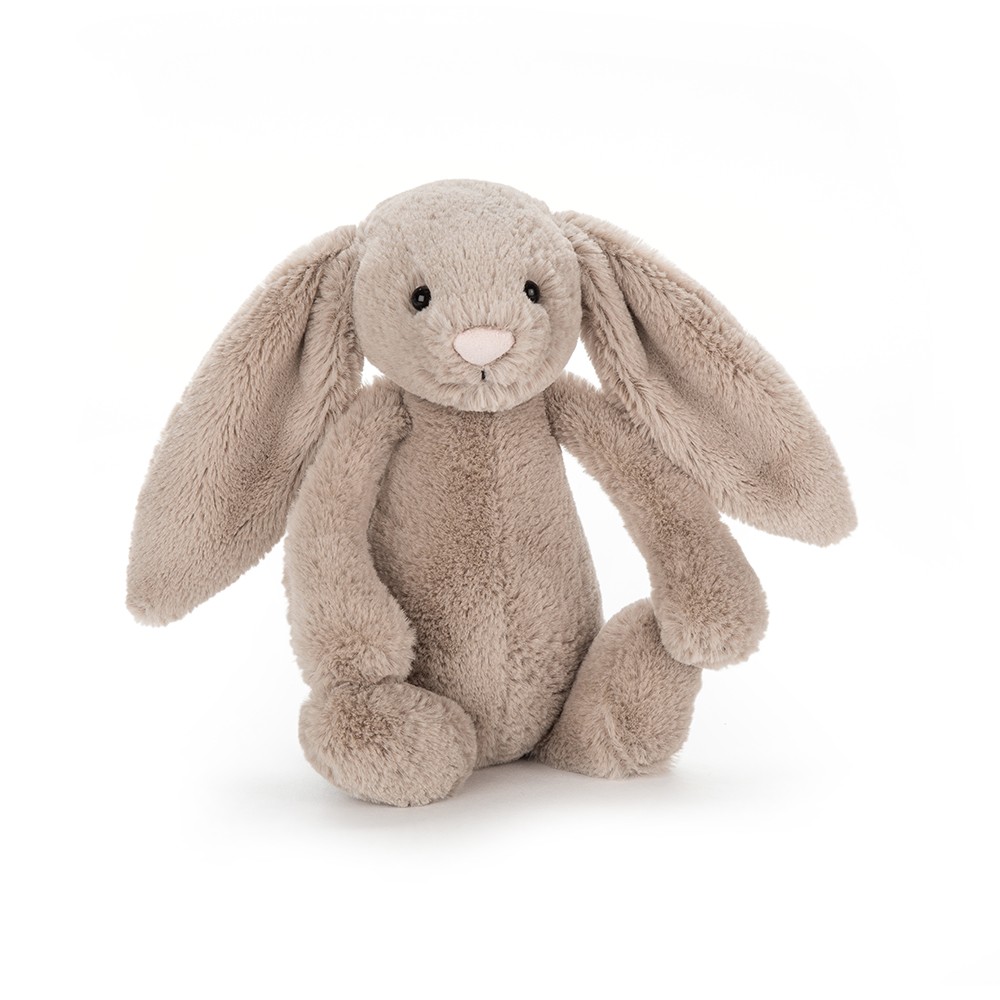 Jellycat, Królik beżowy grzechotka 25cm