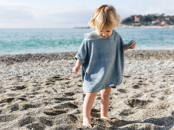 Bamboom - Ręcznik Bambusowy Poncho, Niebieski, 0-2l