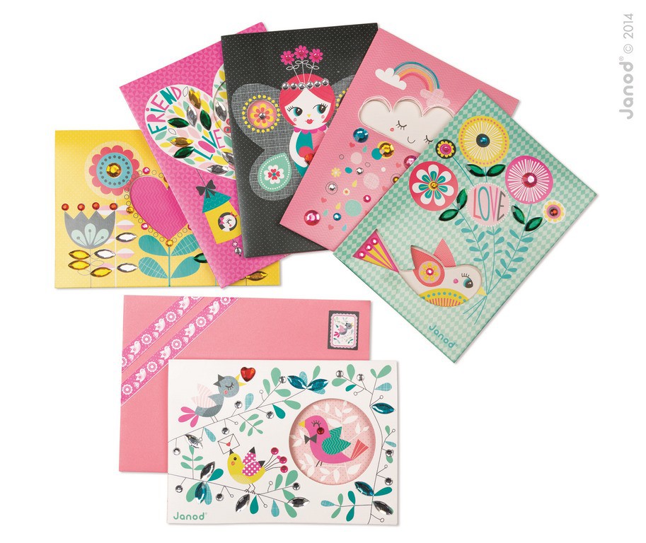 Janod, zestaw artystyczny Kolorowa Papeteria,