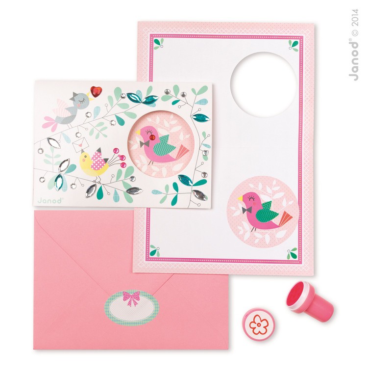 Janod, zestaw artystyczny Kolorowa Papeteria,