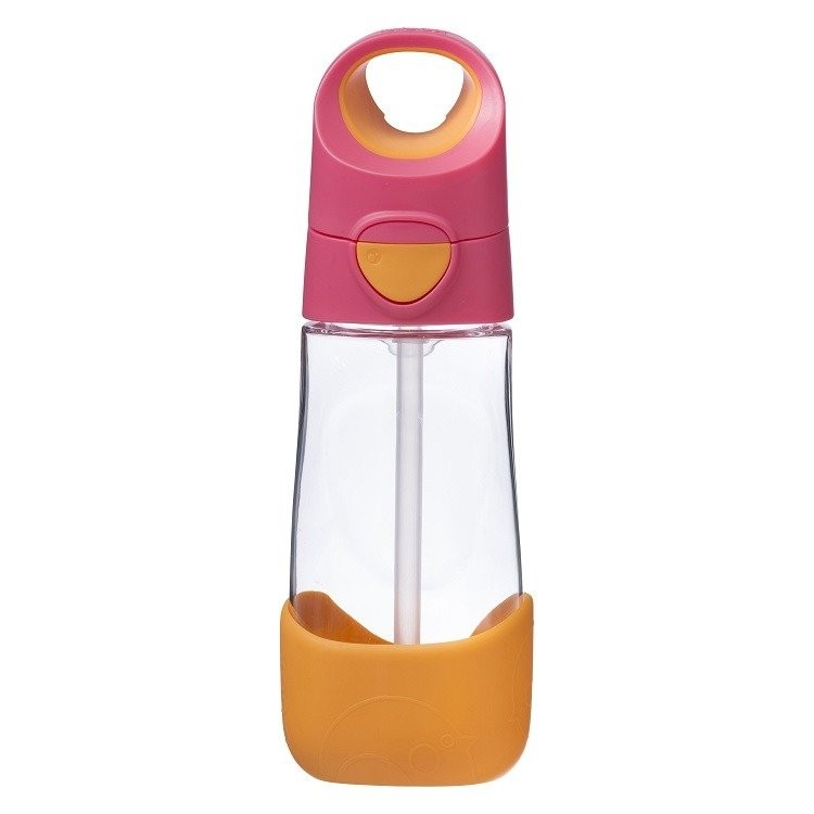 B.Box, Tritanowa butelka ze słomką 450 ml, strawberry shake B.Box, Tritanowa butelka ze słomką 450 ml, strawberry shake