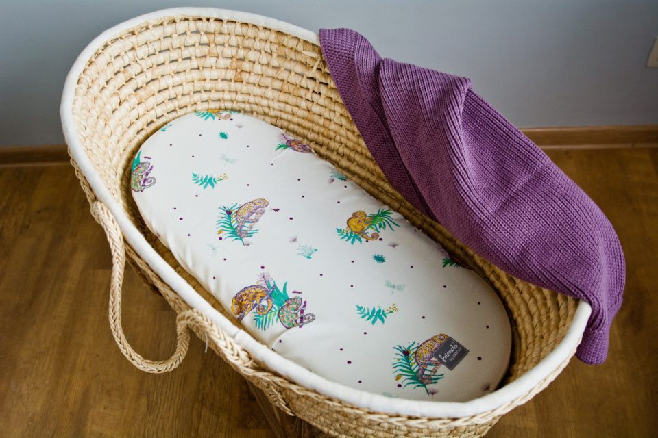 Poofi, TROPICAL prześcieradło do wózka 2-pak, wzór: krokodyle i liście Poofi, TROPICAL prześcieradło do wózka 2-pak, wzór: krokodyle i liście