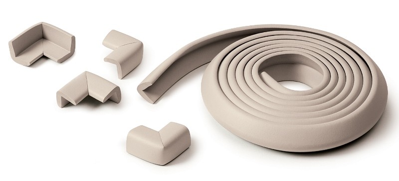 PRINCE LIONHEART, Osłona krawędzi stołu + 4 narożniki GREY