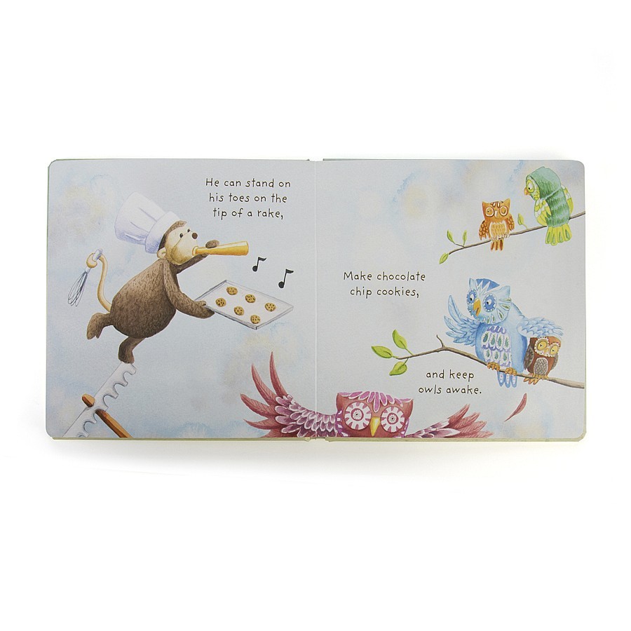 Jellycat, książeczka "I know a monkey"