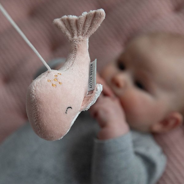 Little Dutch, Karuzela do łóżeczka drewno Ocean Róż