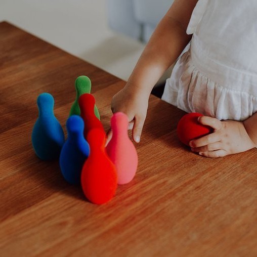 Rubbabu, Zestaw do gry w kręgle sensoryczny mały