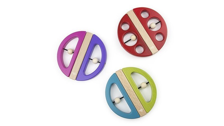Tegu, Drewniane klocki magnetyczne BABY & TODDLER Swivel Bug Pink/Purple