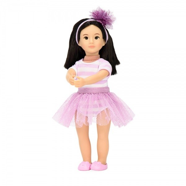 Lori, Lalka ALINN - baletnica, azjatycka uroda, czarne włosy, trykot