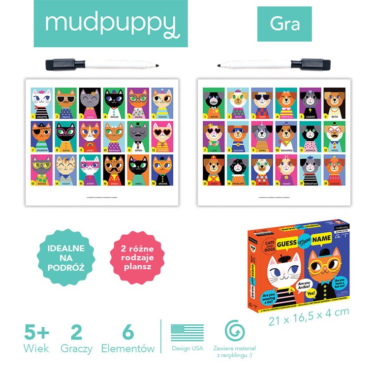 Mudpuppy, Gra Zgadnij kto to Koty i psy