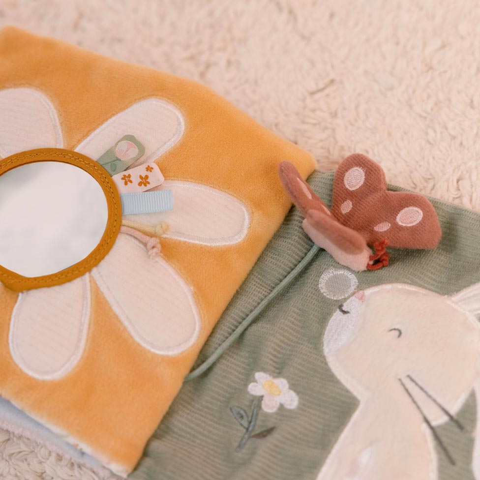 Little Dutch, Duża książeczka sensoryczna Flowers & Butterflies