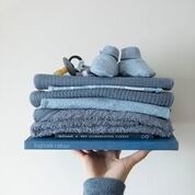 Little Dutch, Bawełniany ręcznik Pure blue Little Dutch, Bawełniany ręcznik Pure blue